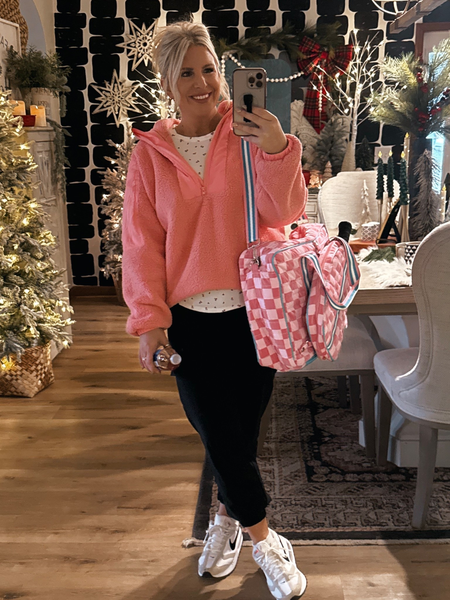 Pickleball the day after Christmas? I’ll take it! ❤️ coziest winter pull over and perfect for a pickleball match  