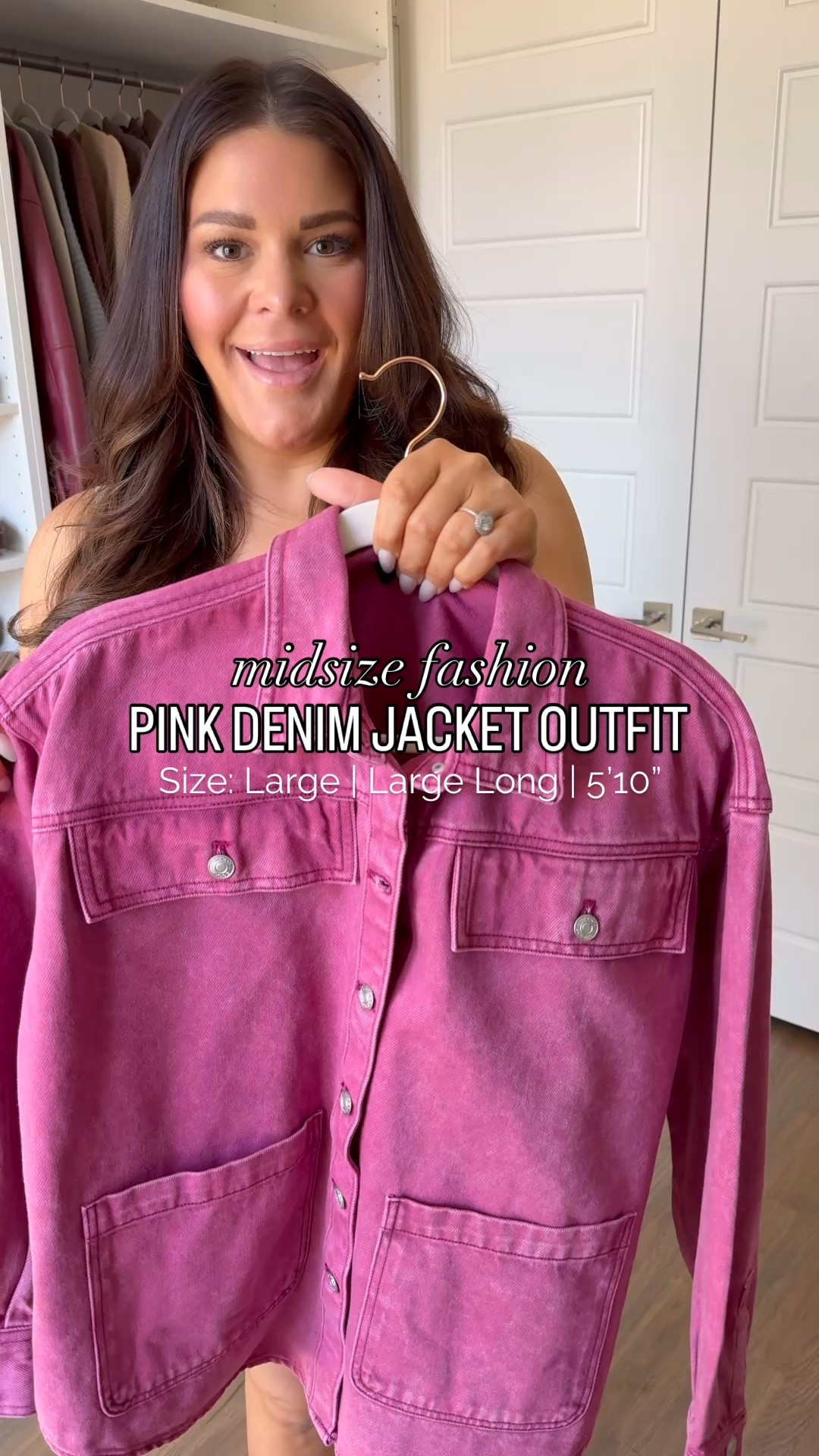 The perfect everyday black trousers that you can dress up or down! And how fun is this pink denim jacket?! You are going to be shocked at the price! This outfit is simple, comfy but still looks effortlessly chic! 

Jacket: Large
Tank: M/L
Pants: Large Long

millennial fashion, mom style, leggings outfit, Amazon fashion, midsize style, midsize mom style, updating my wardrobe, trendy style, cozy style, school pickup outfit

#midsizefashion #amazonfashion 
#stylereels #fashionreels #casualfashion

#LTKMidsize #LTKgrwm #LTKootd