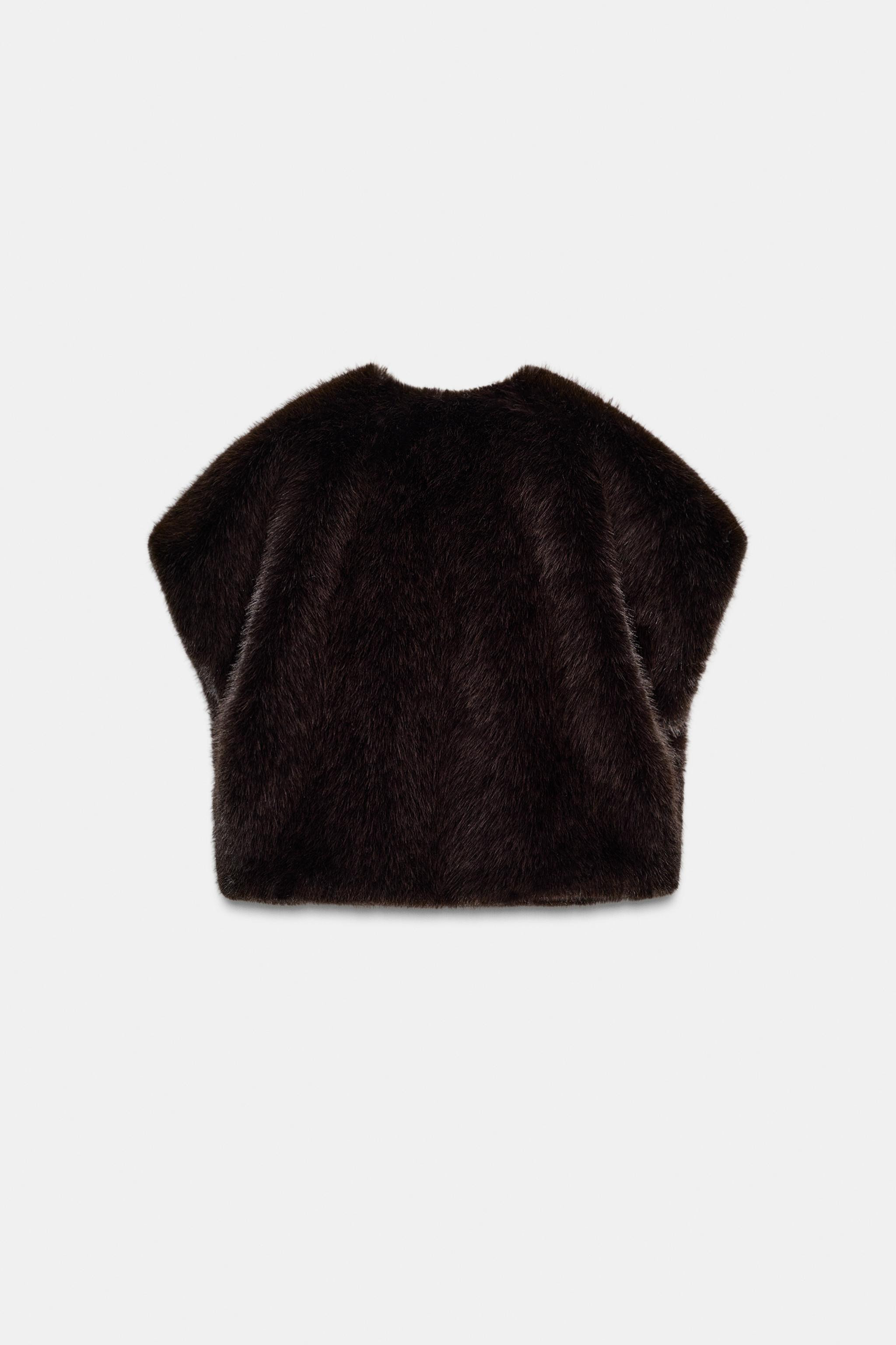 FAUX FUR GILET | Zara UK