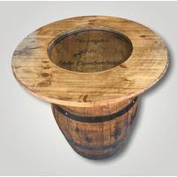 Custom Finished Bourbon Barrel Pub Table | Etsy (US)