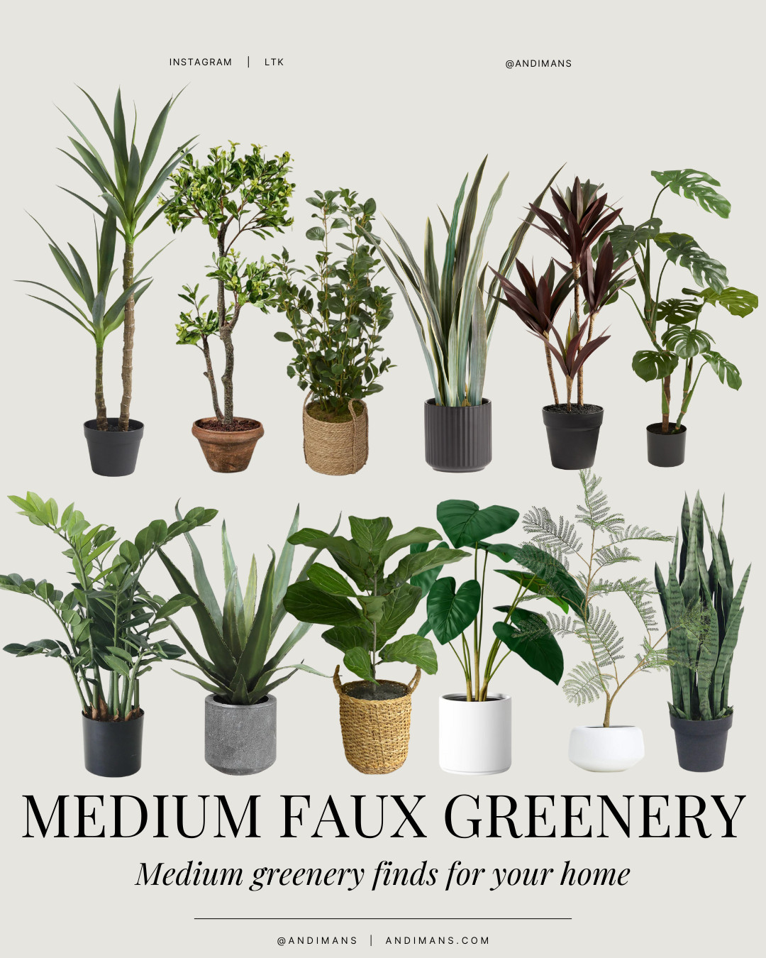 If a corner feels empty or your space needs more depth, this is the fix. These medium faux plants add just enough height and texture to warm up a room, no watering, no shedding, just effortless style. 

 #LTKHome #LTKFindsUnder50 #LTKFindsUnder100