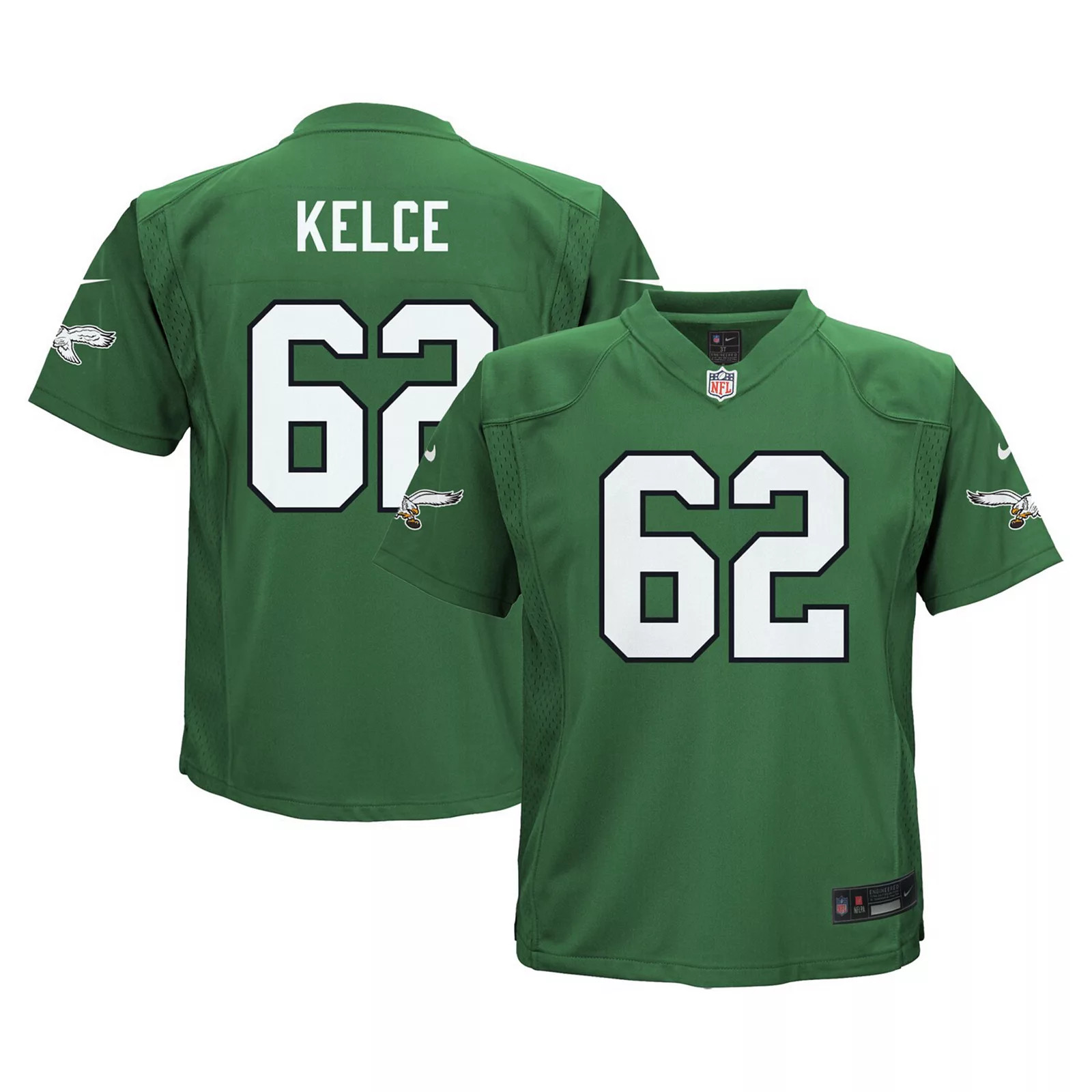 Toddler Nike Jason Kelce Kelly Green Philadelphia Eagles Alternate Game Jersey, Toddler Boy's, Size: 2T | Kohl's