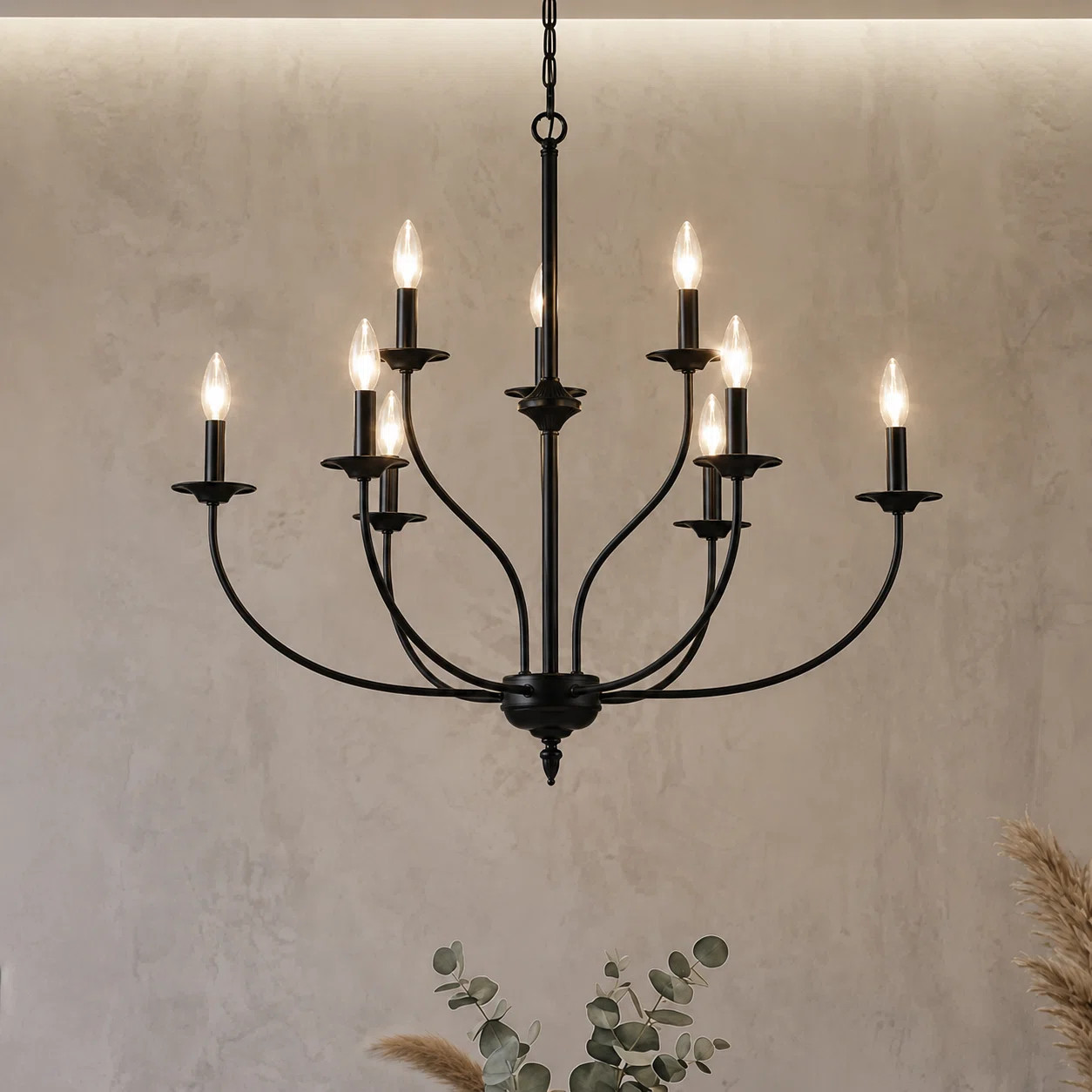 Maroneia 9 - Light Candle Style Classic / Traditional Chandelier | Wayfair North America