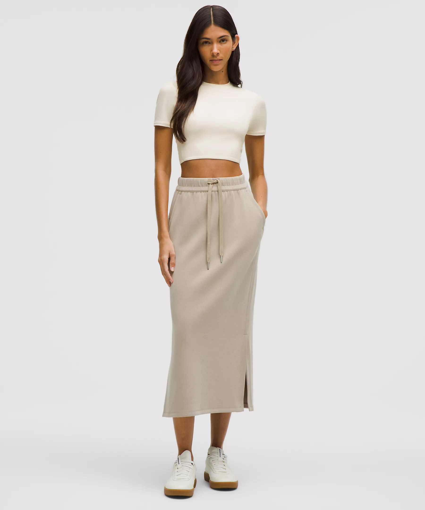 Wundermost Ultra-Soft Nulu Crewneck Cropped T-Shirt | Lululemon (US)