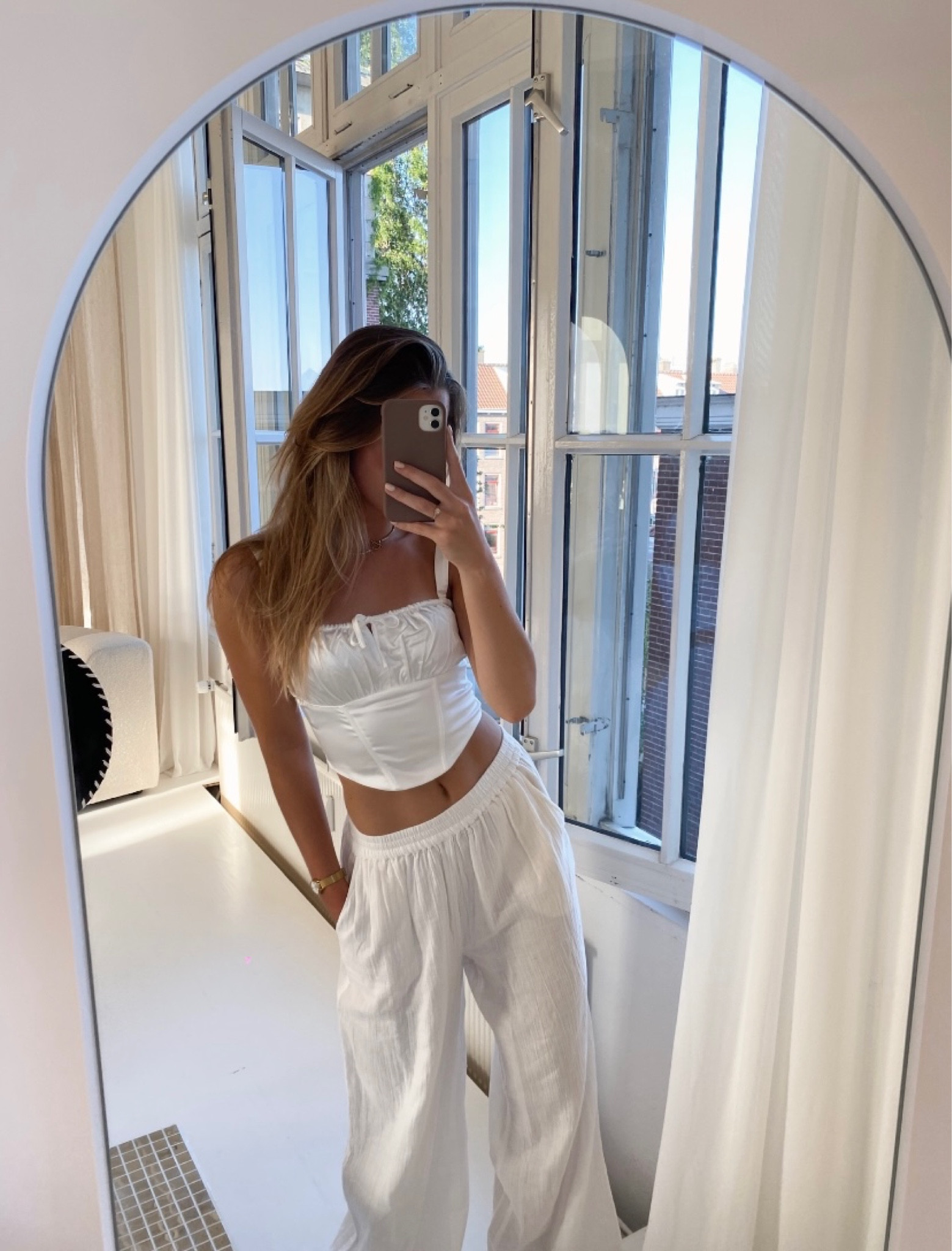 White summer outfit linen pants satin corset top 

#LTKFind #LTKSeasonal #LTKeurope