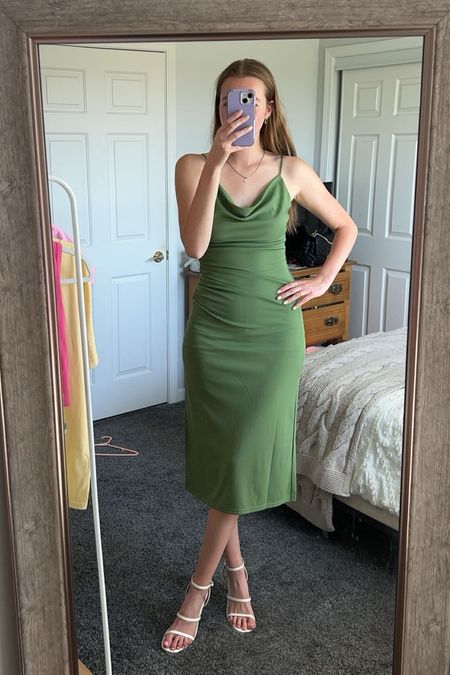 One of the most flattering dresses, comes in other colors, so affordable, size small (I sized down for a tighter fit) summer dress, wedding guest dress, dress, summer fashion, $31 from H&M

#LTKStyleTip #LTKFindsUnder50 #LTKWedding