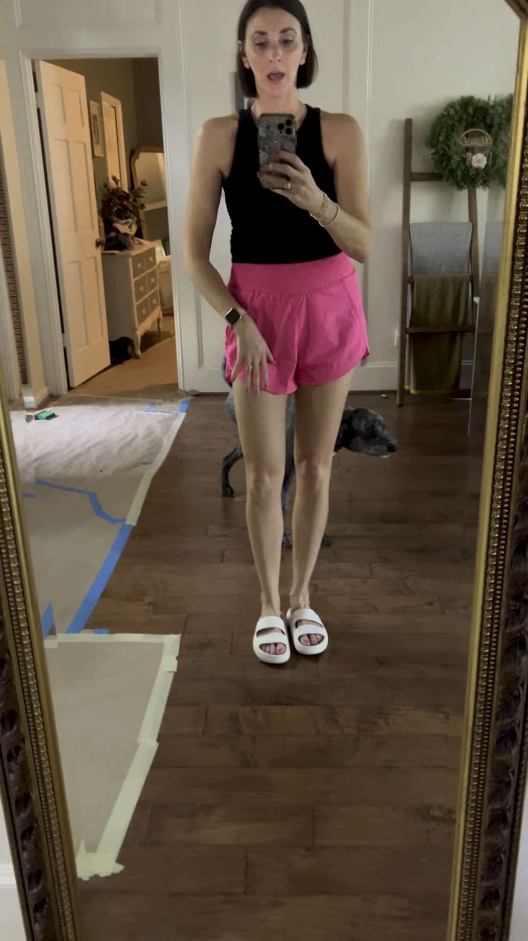 Activewear 
Mom uniform
Summer outfit 
OOTD

Cropped thick ribbed tanks with ruched sides. I sized up 1 so they'd be a little longer and looser. 
$14 each in a two back. 
High waisted shorts with a zippered pocket big enough for your phone and a liner. Size up 1
$24 on sale 

Cushioned slides with arch support under $20



#LTKU #LTKActive #LTKFitness