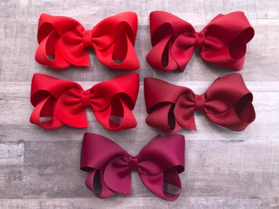 YOU PICK Red Hair Bow  Hair Bows Bows for Girls Baby Bows | Etsy | Etsy (US)
