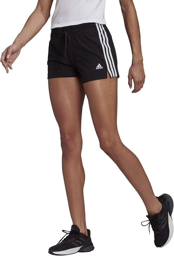 adidas Women's Essentials Slim 3-Stripes Shorts | Amazon (US)