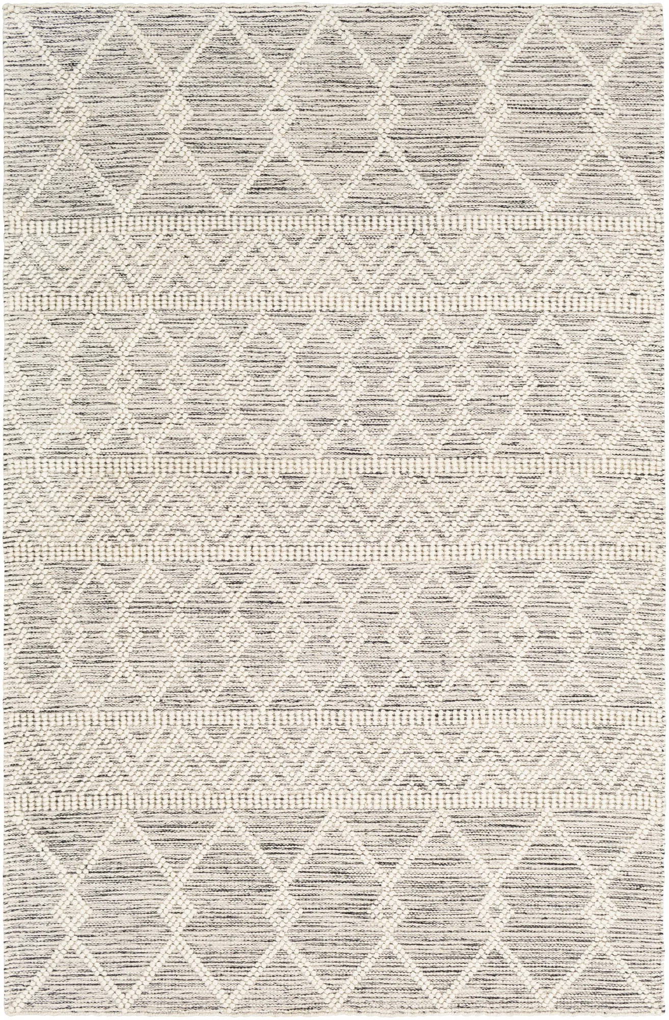 Clancy Oriental Handmade Flatweave Wool Cream/Gray Area Rug | Wayfair North America