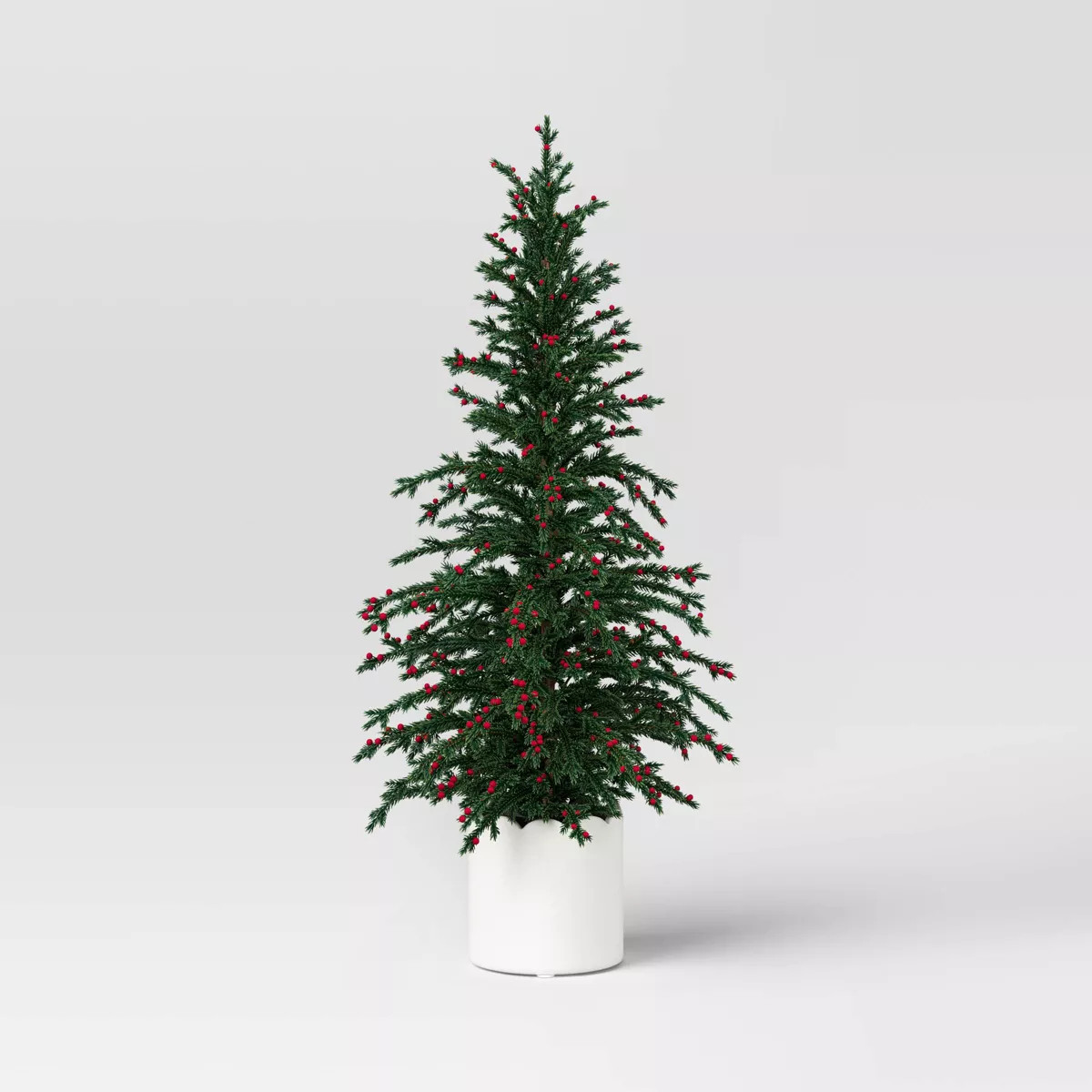Christmas Classic Artificial Tree in Scallop Pot Large - Threshold™ | Target