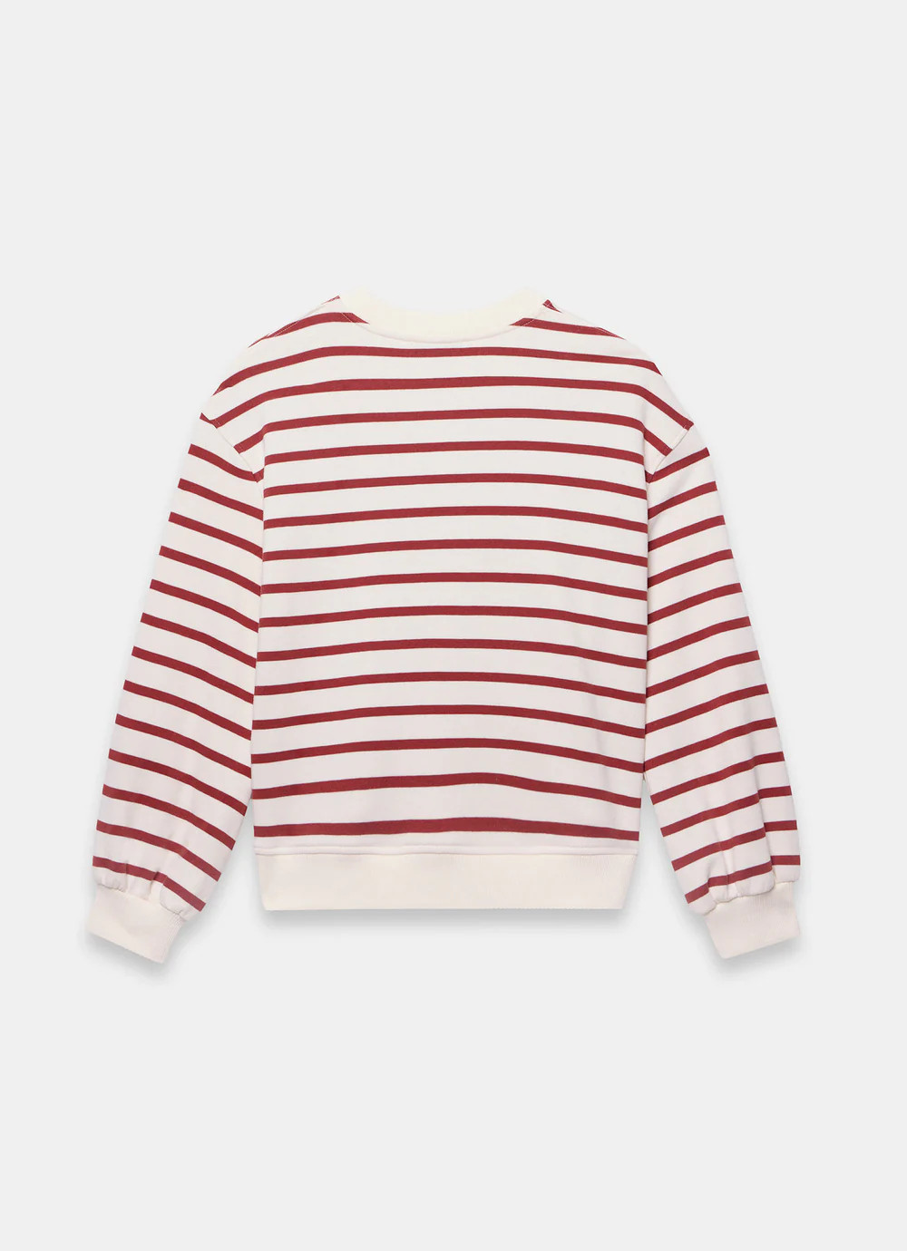 Cream Stripe Blouson Sweatshirt | Mint Velvet