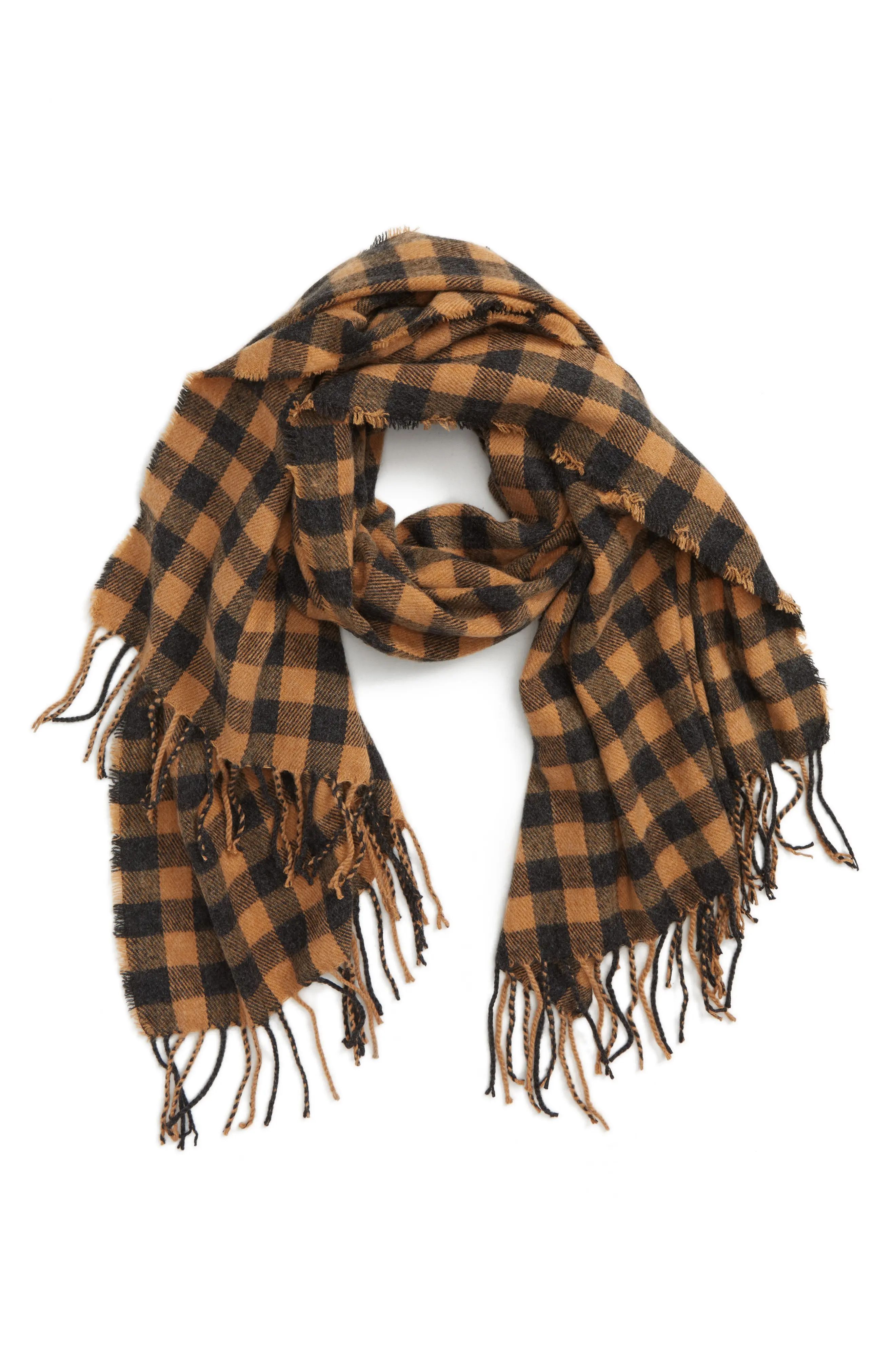 BP. Check Fringe Scarf | Nordstrom