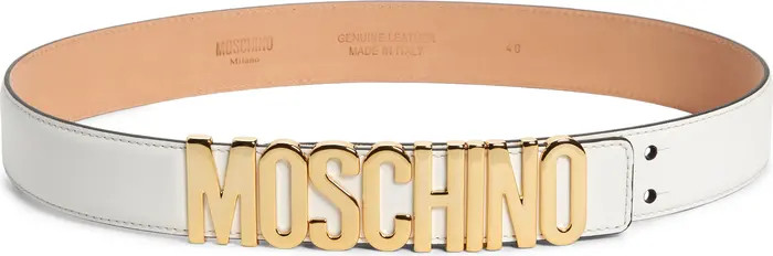 Moschino Logo Leather Belt | Nordstrom | Nordstrom