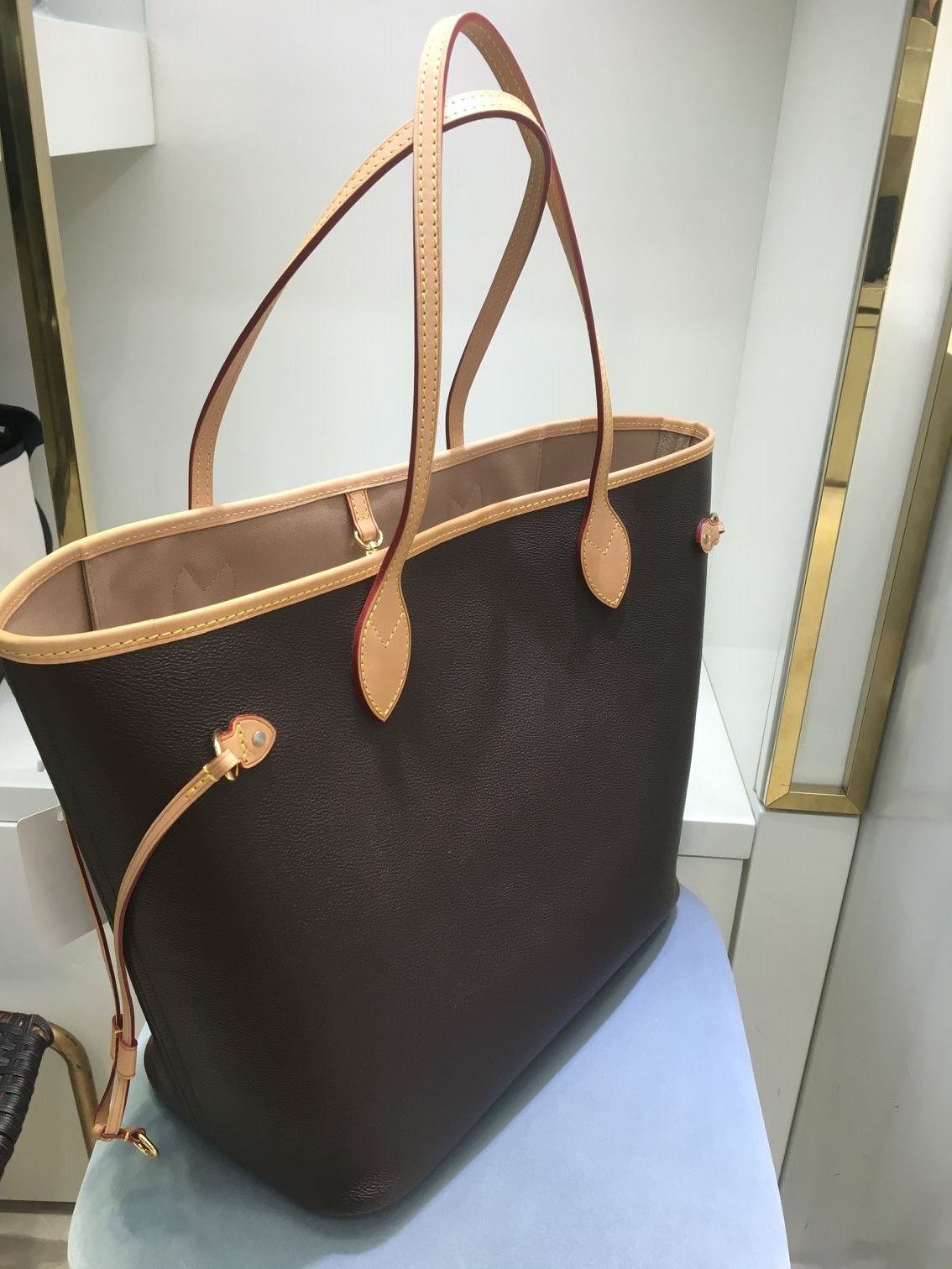 Wholesale Price Sell High Quality Leather Oxidate NEVERFULLS MM GM TAHITIENNE Women Totes With Po... | DHGate