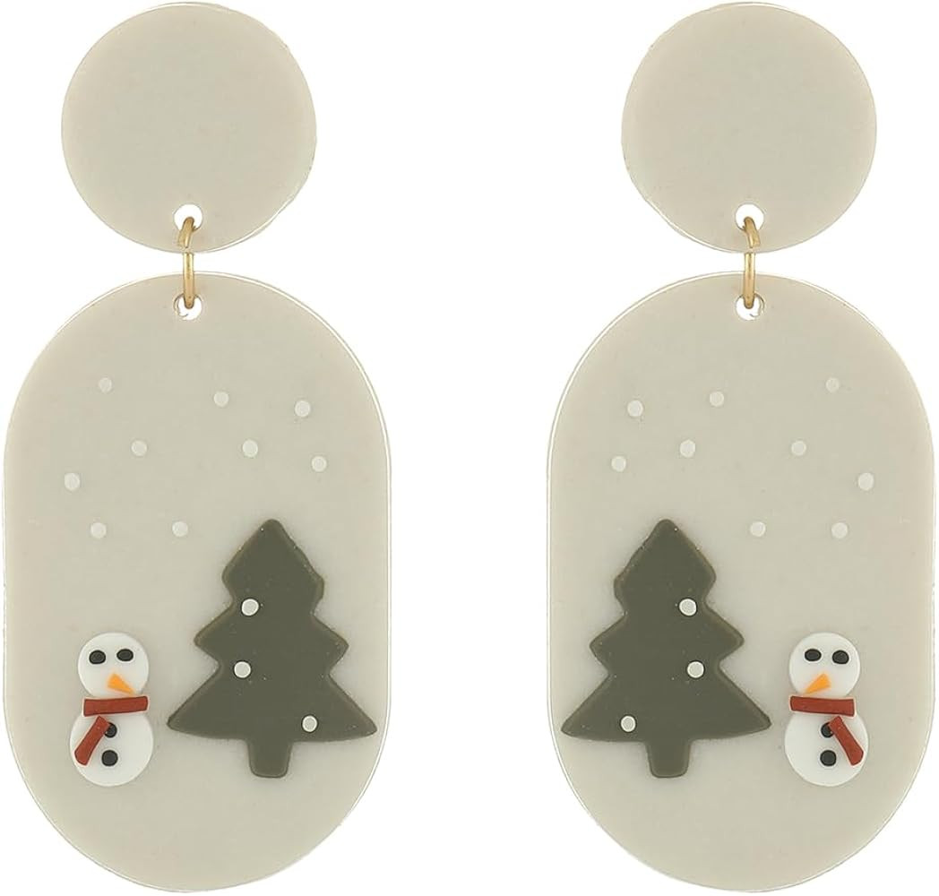 Madison Tyler Christmas Earrings for Women | Xmas Earrings for Women Dangling | Cute Holiday Sant... | Amazon (US)