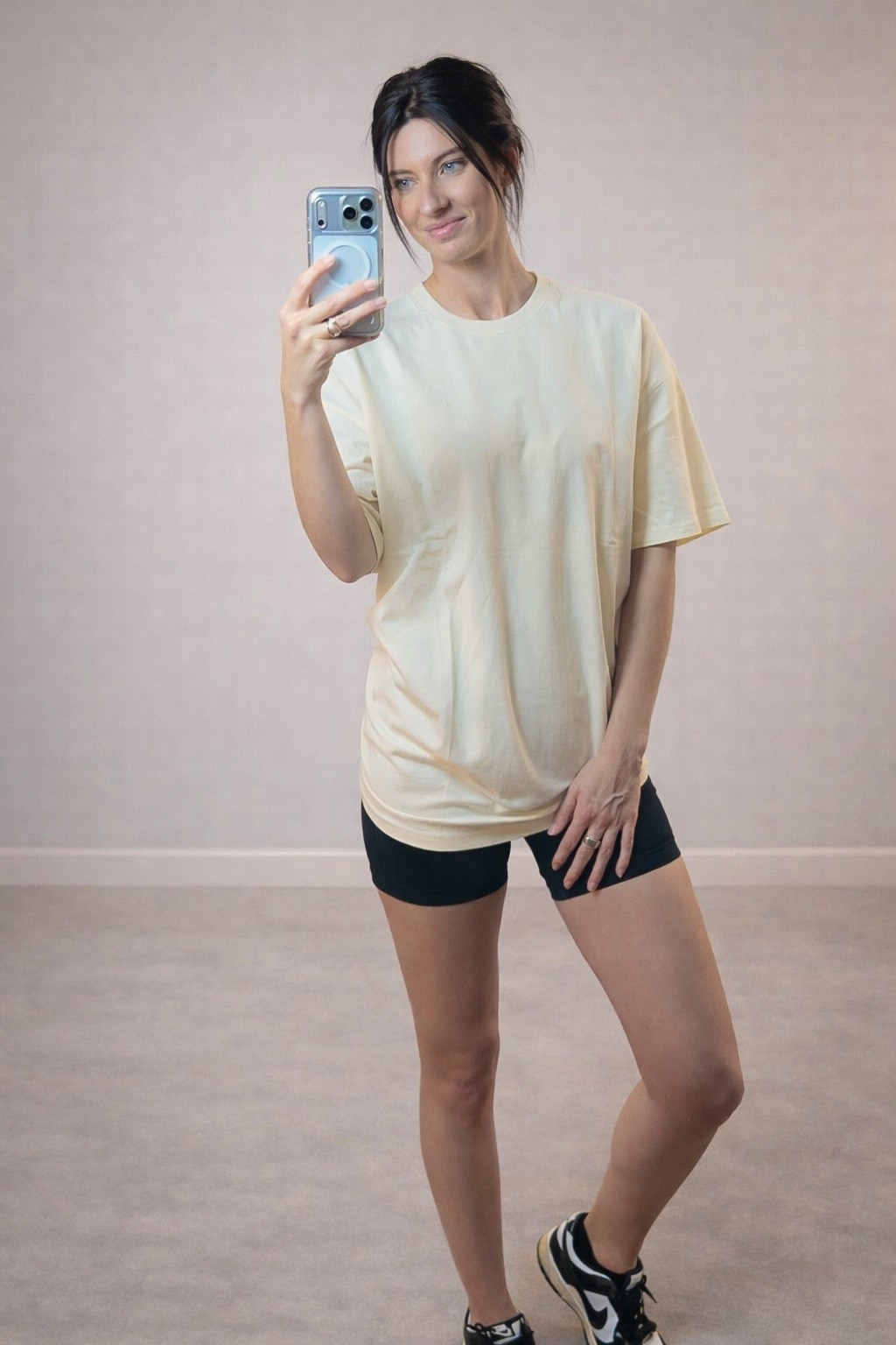 Oversized tee + biker shorts = my everyday uniform lately 🙌🏼

This tee is perfectly oversized (not see-through, not stiff) and so comfy for workouts, school drop-off, or running errands. Paired it with my go-to biker shorts + sneakers for an easy throw-on-and-go look.

Everything is linked in LTK ✨

#LTKathleisure #LTKunder50 #MomStyle #EverydayOutfit #ComfyChic

#LTKmomlife #LTKootd #LTKActive
