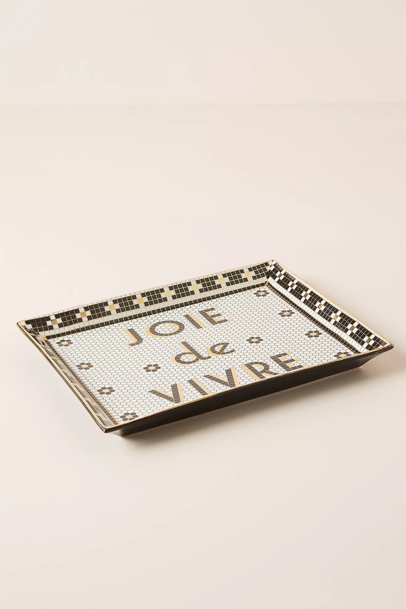 Joie de Vivre Bistro Tile Tray | Anthropologie (US)