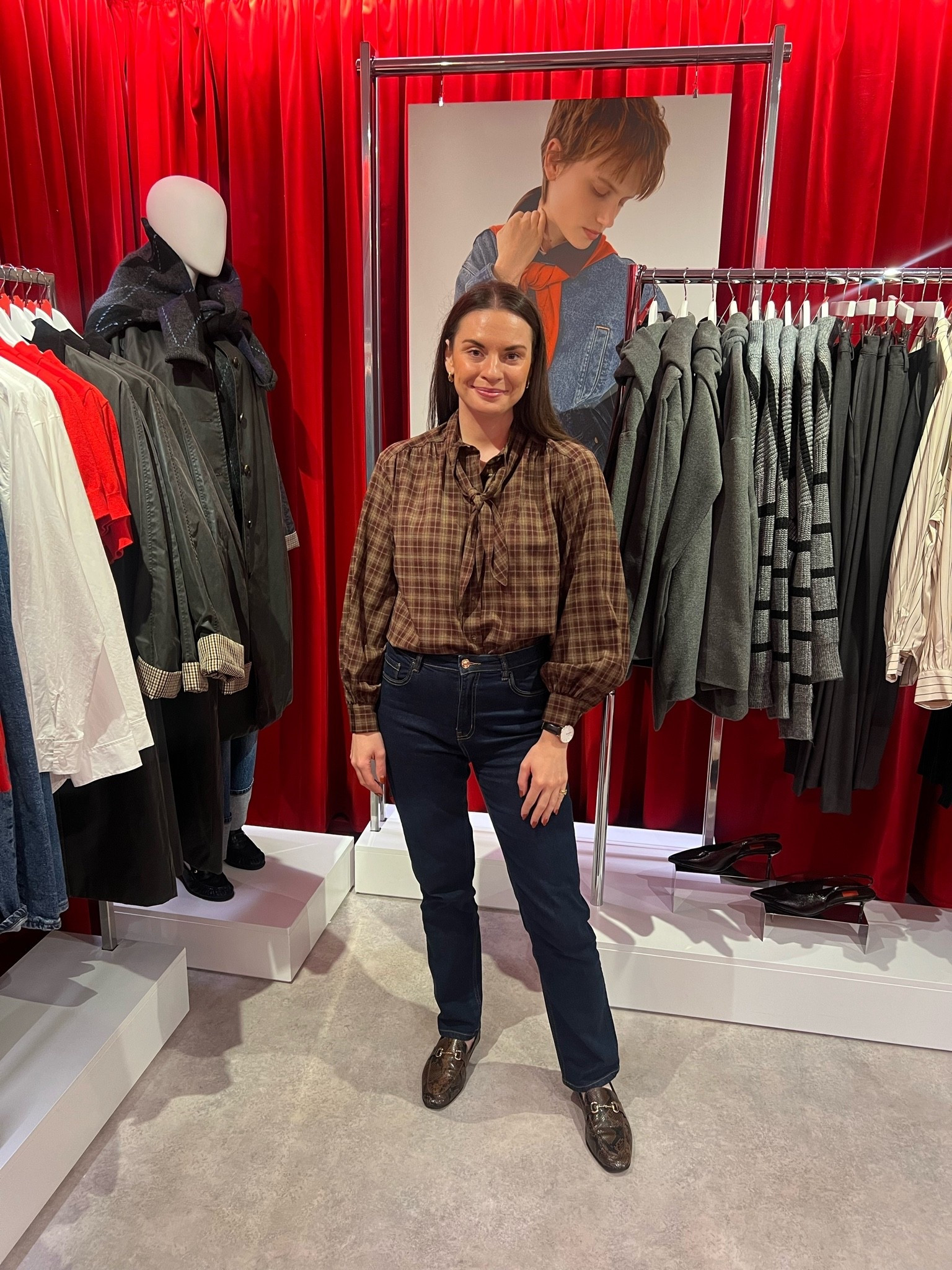 The looks I wore to deliver personal styling sessions for a big brand campaign with Matalan outside Westfield, London. 

I’m obsessed with this brown check pussy bow blouse 🤎 the epitome of jeans and a nice top! Not forgetting the fabulous snakeskin loafers to complete the look.

Louise x
Gifted by Matalan ❤️

#LTKFashionMonth #LTKuk #LTKautumn