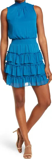 1. STATE Smocked Waist Sleeveless Ruffle Dress | Nordstrom Rack