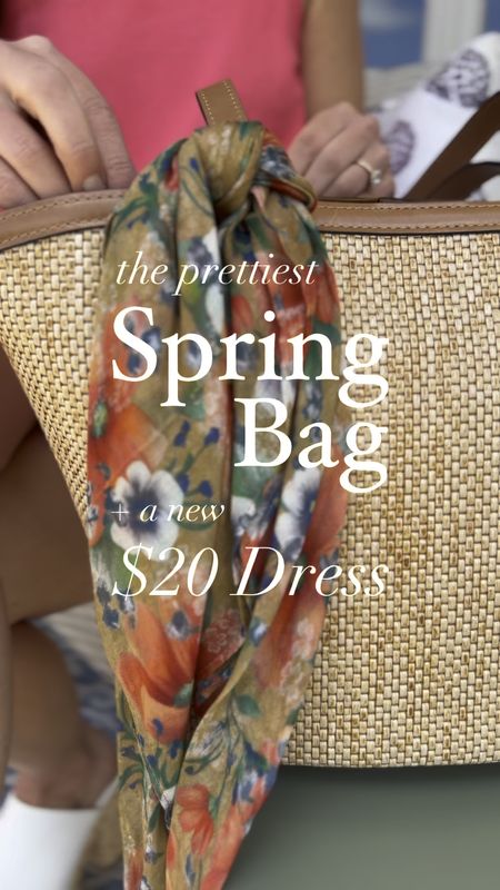 You can take 10% off this beautiful spring tote bag with code MEG10 (works on everything at Patricia Nash!)

I love that the scarf on this bag is removable. The neutral woven fabric will match everything this spring and summer and the scarf can be added for a pop of color! 

Paired with my new $20 mini shift dress from Target, which is great for vacation and summertime. It comes in lots of great colors and plus sizes. 

Sizing:
The dress fits TTS, I’m wearing an XS. 

Classic style, preppy, affordable style, purse, sale, bag, summer outfit, spring fashion, mom style 

#LTKitbag #LTKfindsunder50 #LTKxTarget