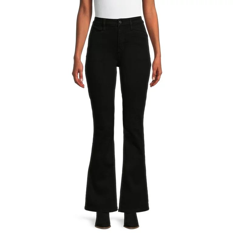 Time and Tru Women's High Rise Flare Jeans, 32" Inseam - Walmart.com | Walmart (US)
