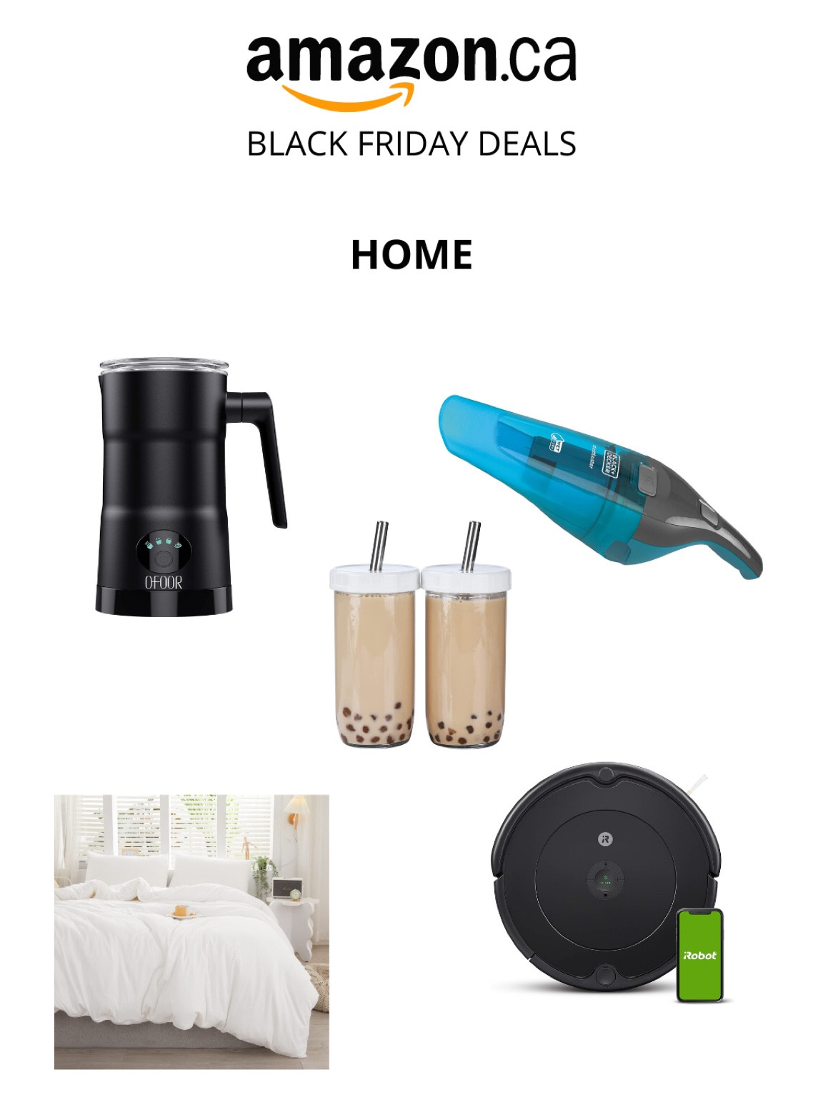 Amazon Black Friday Deals for Home #amazonblackfriday #amazoncanada #blackfriday #blackanddecker #irobot #reusabletumblers #milkfrother #homedecor 

#LTKCyberweek #LTKhome #LTKsalealert