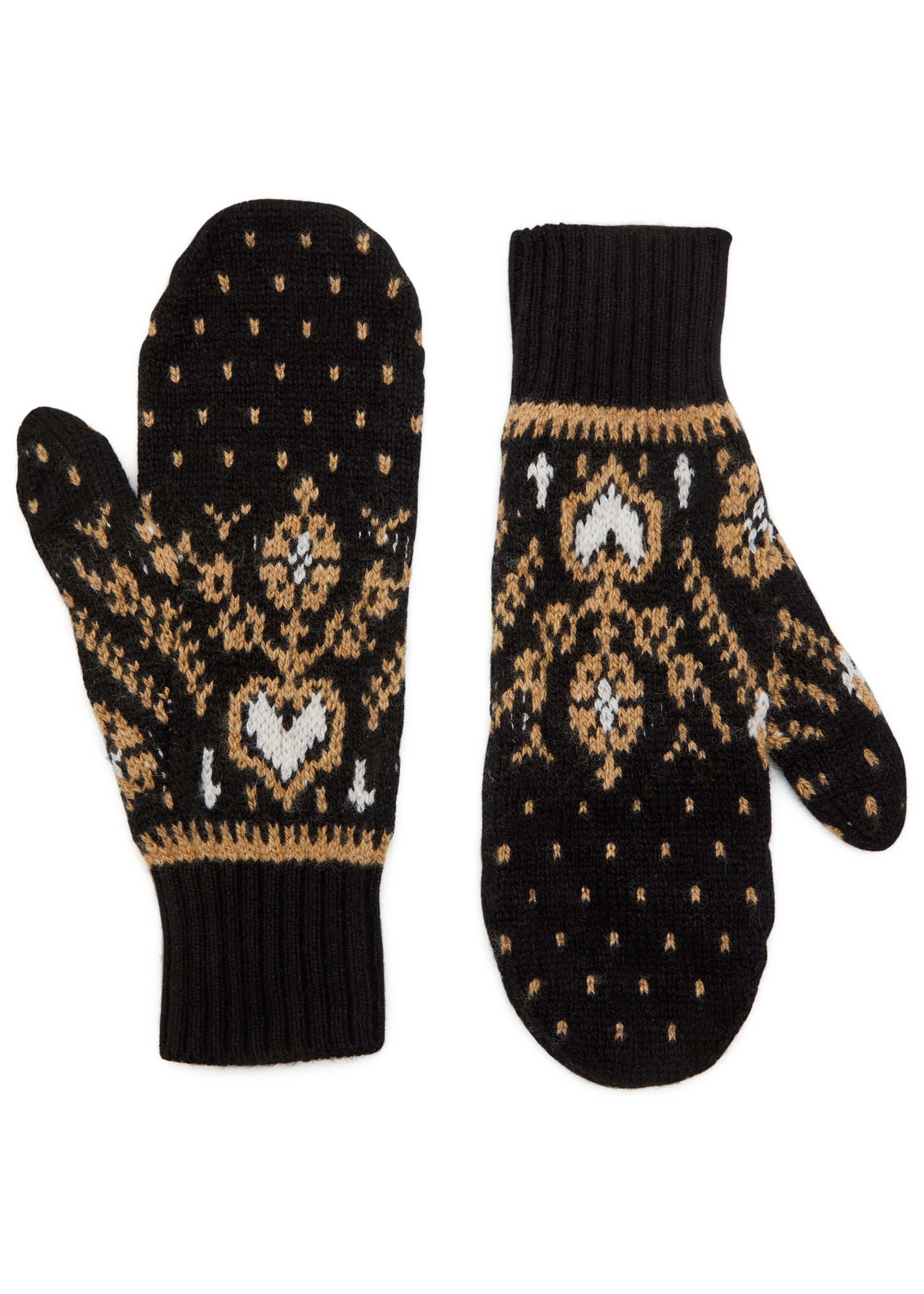 Christel Fair Isle cashmere mittens | Harvey Nichols