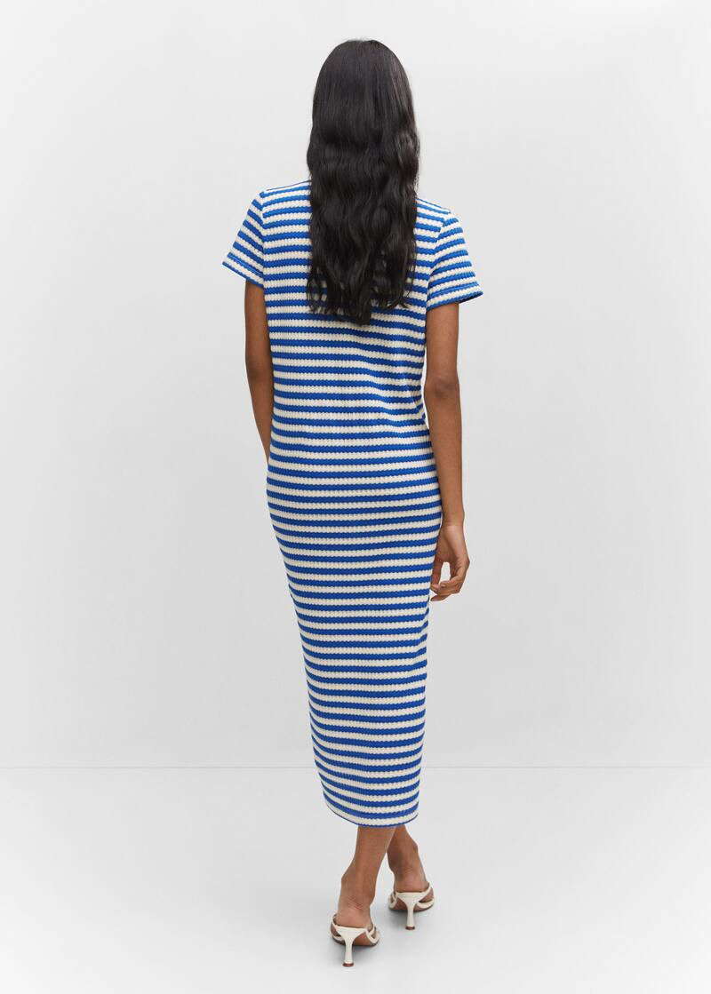 Striped jersey dress -  Women | Mango USA | MANGO (US)