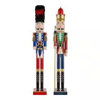 36 in. Christmas Nutcrackers (Set of 2) | The Home Depot