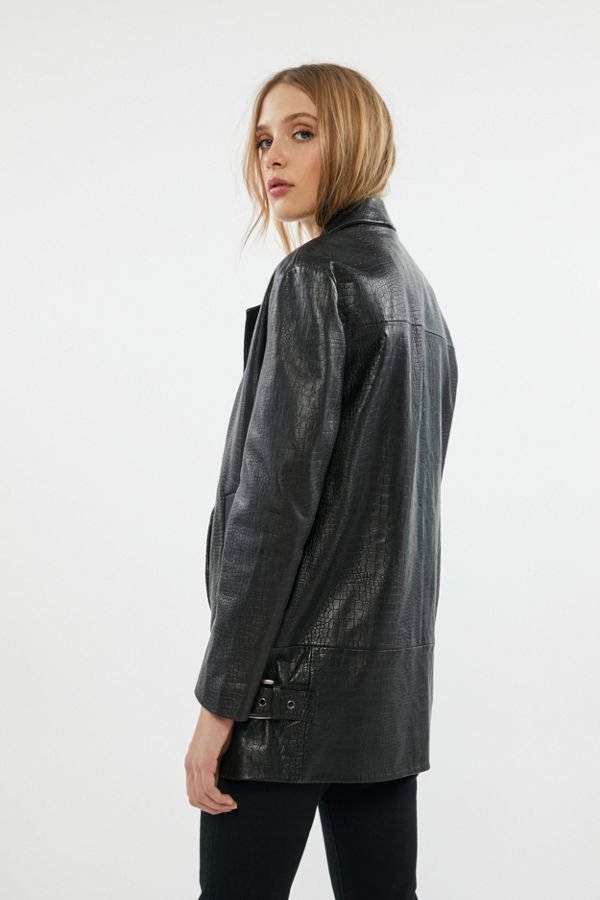 Avec Les Filles Leather Oversized Blazer | Urban Outfitters (US and RoW)