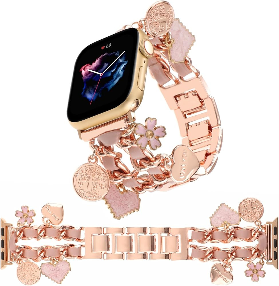 Stylish Wristband Compatible with Apple Watch Bands 38mm 40mm 41mm 42mm 44mm 45mm 49mm 46mm,Repla... | Amazon (US)