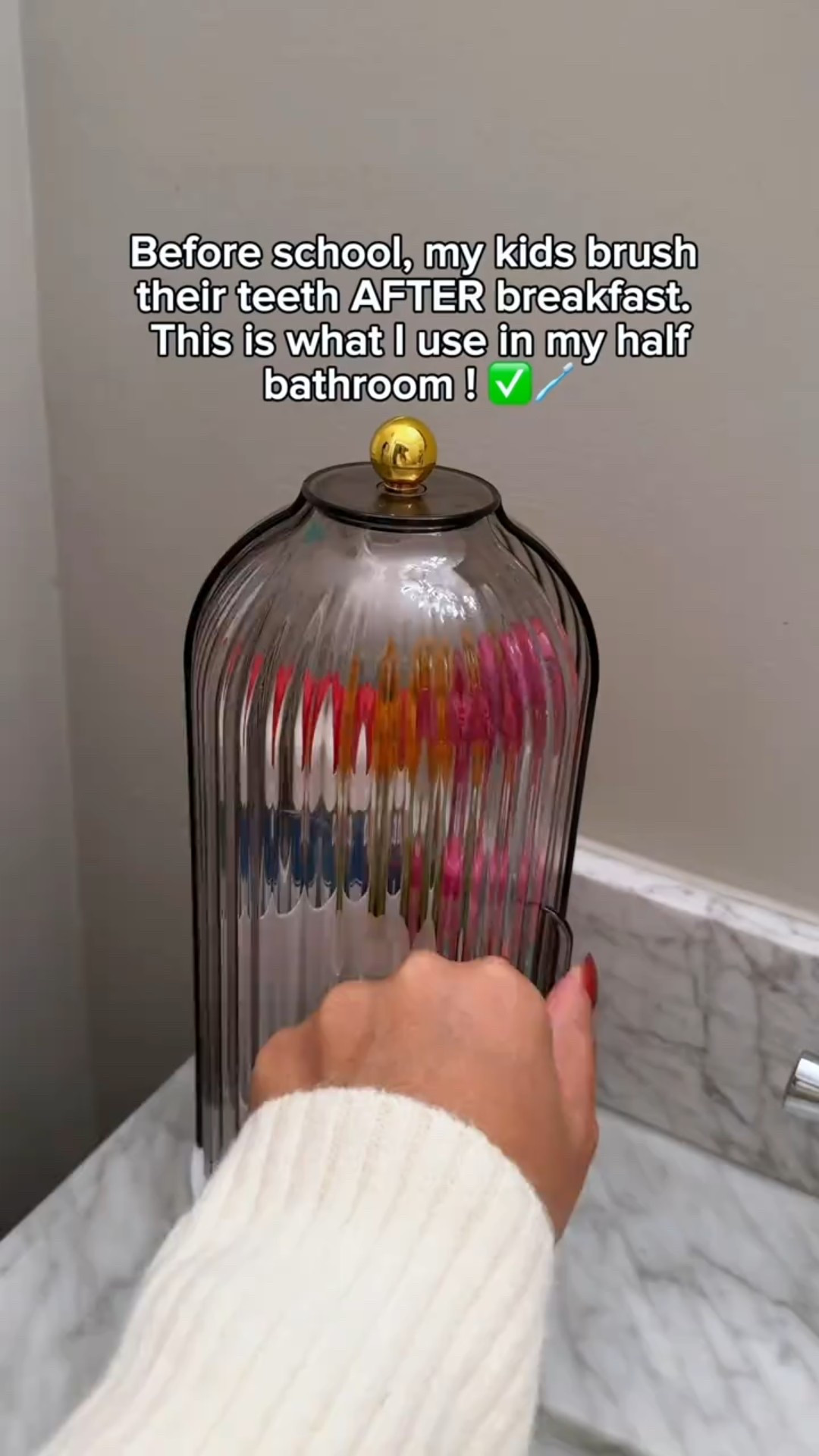 After breakfast is best for their teeth!🦷 😁 It allows more time spent with cavities finding ingredients on the teeth instead of sugars from breakfast 🤍

#morningroutine #schoolroutine #mommytips #momhacks #schoolmorningroutine 

#LTKmomlife #LTKmorningroutine #LTKHome