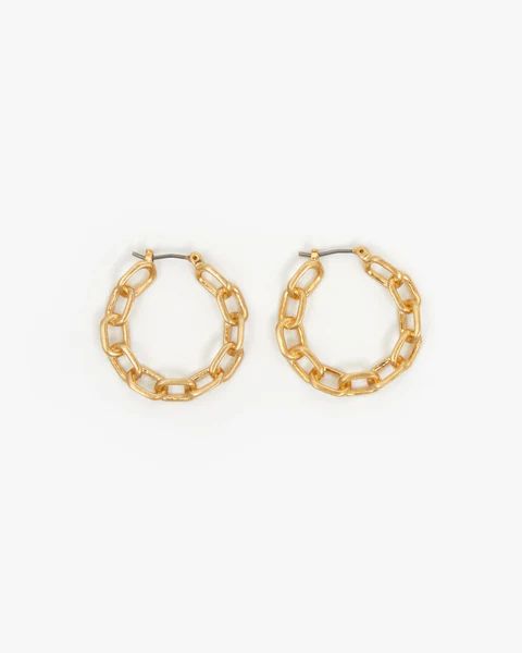 Chain Hoop Earrings | Clare V.