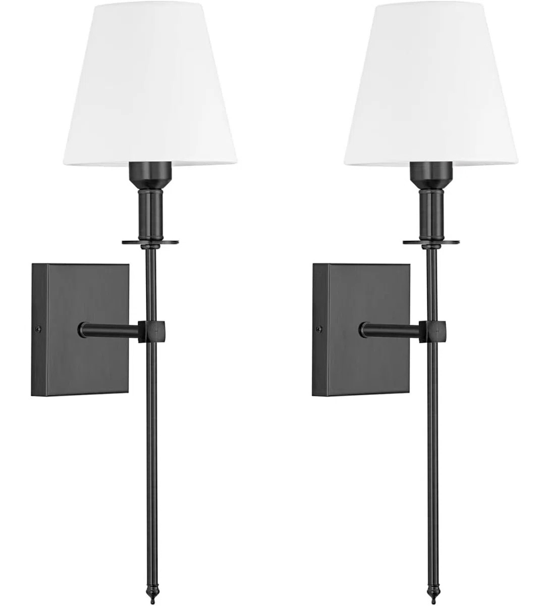 Wall Light Battery Operated Sconce Set of 2,not Hardwired Fixture,Battery Powered Wall Sconce | Wayfair North America
