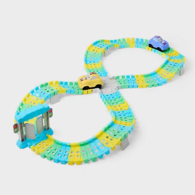 Flexible Racetrack and Car - 139pc - Gigglescape™ | Target