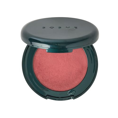 SOSHE Beauty - Blurring Pillow Blush | Featherlight, Cushiony, Cream to Powder Formula | Squalane, Cucumber Seed Extract, Ashwagandha Root | Vegan, Clean, Cruelty-Free (Rosy Rest, Dusty Pink) | Amazon (US)