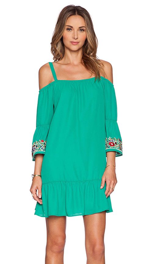 Rowena Open Shoulder Dress | Revolve Clothing (Global)