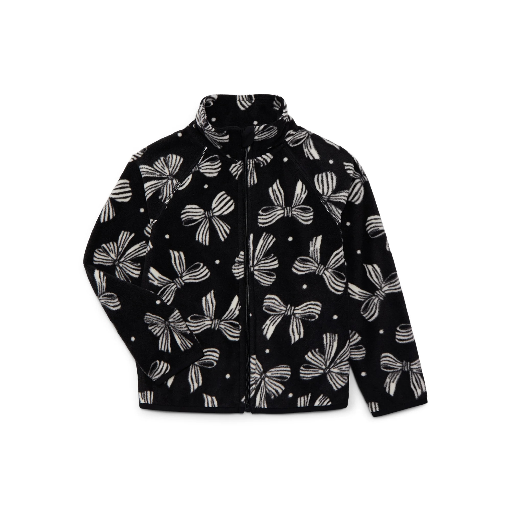 Wonder Nation Girls Microfleece Full Zip Jacket, Sizes 4-18 & Plus | Walmart (US)