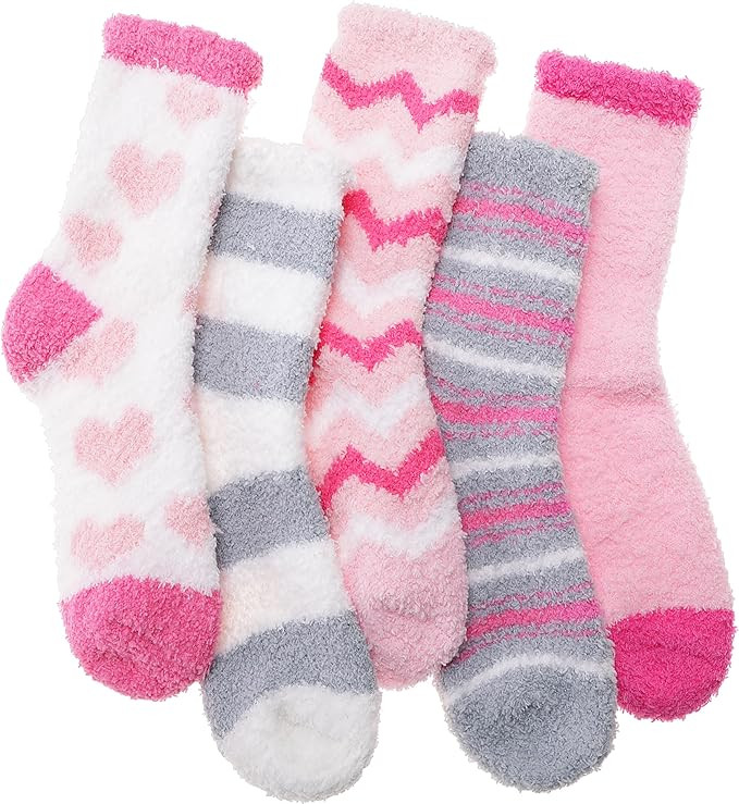 ANTSANG Womens Fuzzy Socks Fluffy Slipper Cozy Cabin Winter Soft Fleece Warm Comfy Thick Christma... | Amazon (US)