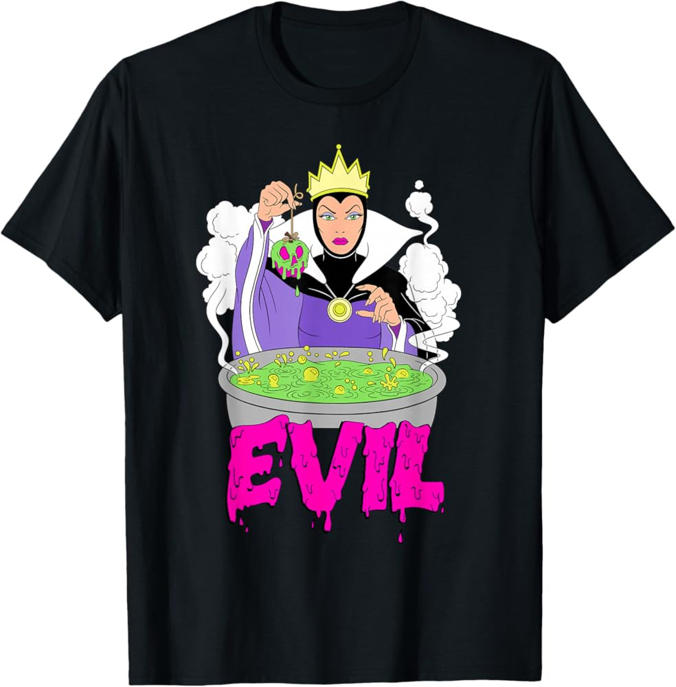 Disney Villains Evil Queen Grime Art T-Shirt | Amazon (US)