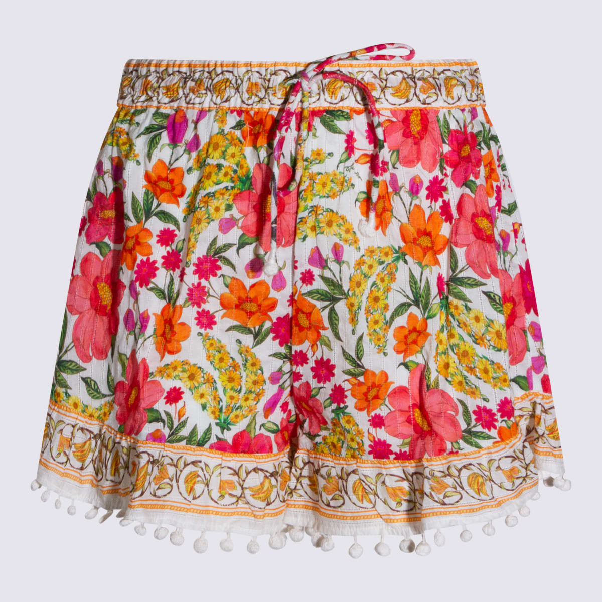 Farm Rio Pink Cotton Shorts | Italist.com US