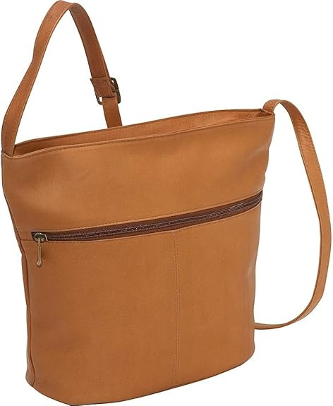 Le Donne Leather Bucket Shoulder Bag, 13” x 11” x 5” – Lined Interior Fabric | Amazon (US)