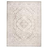 SAFAVIEH Reflection Collection 3' x 5' Beige/Cream RFT668A Vintage Distressed Area Rug | Amazon (US)