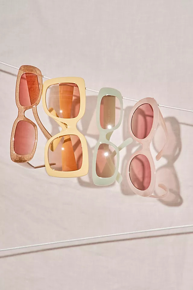 New Sensation Rectangle Sunglasses | Free People (Global - UK&FR Excluded)