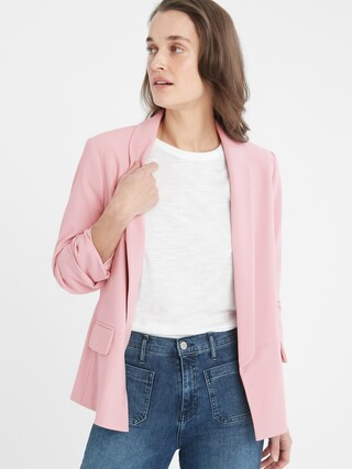 Ruched-Sleeve Blazer | Banana Republic Factory