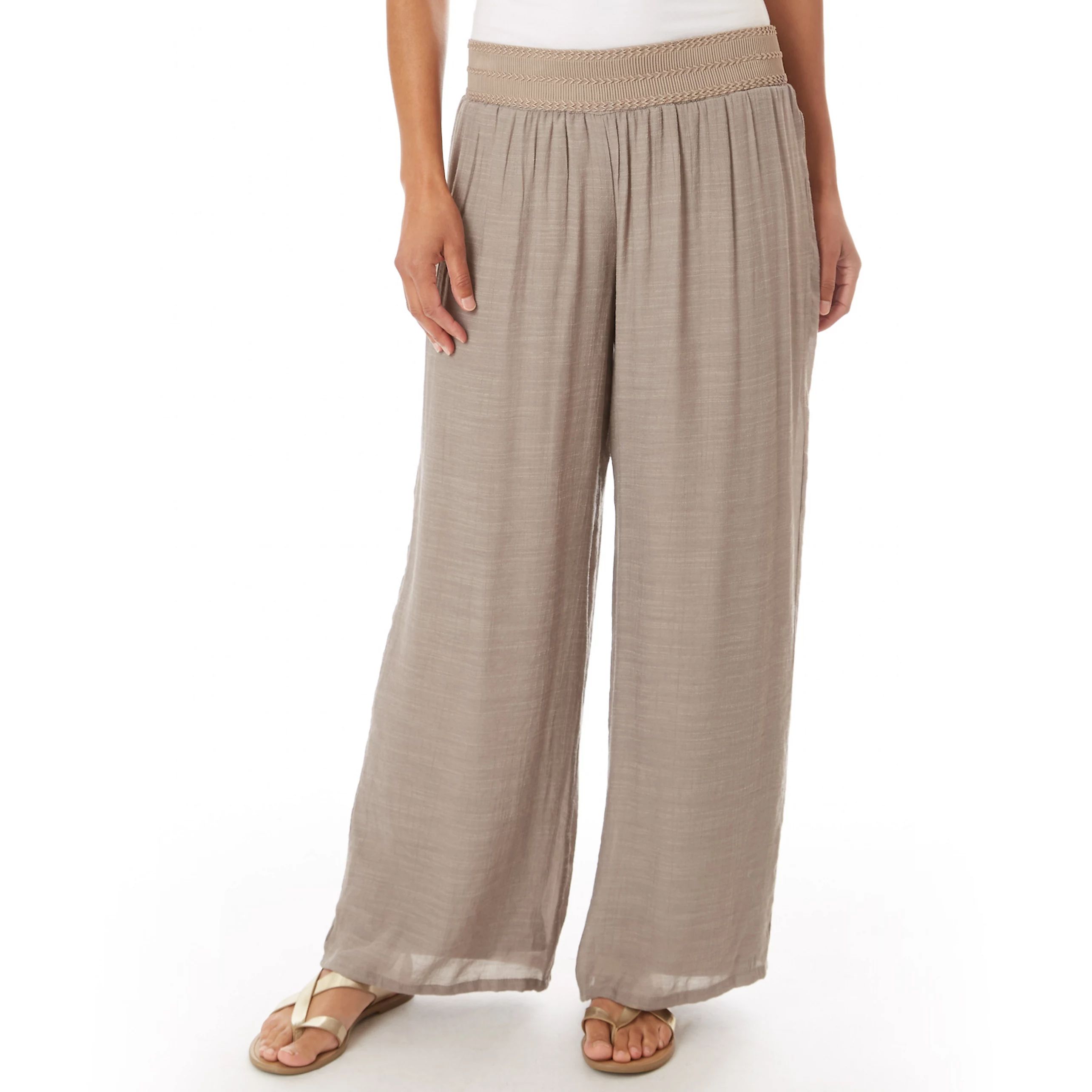 Women's AB Studio Gauzy-Texture Wide-Leg Pants | Kohl's