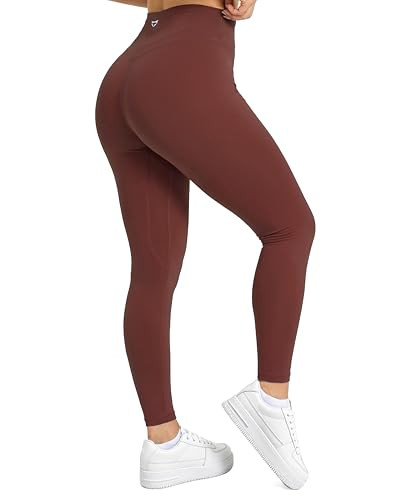 TomTiger Women's Yoga Leggings No Front Seam Workout Pants 7/8 Length 25" | Amazon (US)