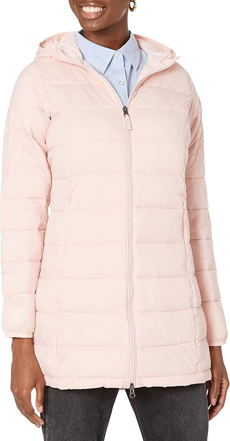 Amazon Essentials Women's Lightweight Water-Resistant Hooded Puffer Coat (Available in Plus Size) | Amazon (US)