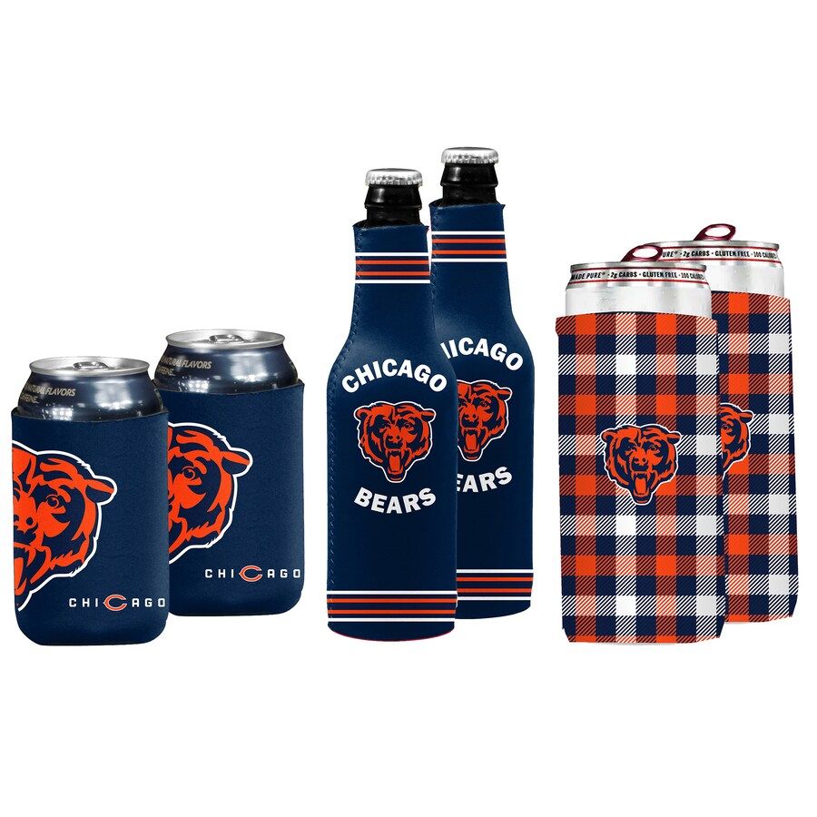 Chicago Bears 6-Piece Can & Bottle Cooler Variety Pack | Fanatics